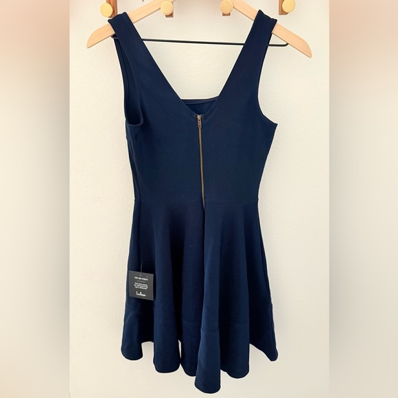 NWT Lulus Navy Blue Mini Dress Size S - Picture 5 of 6